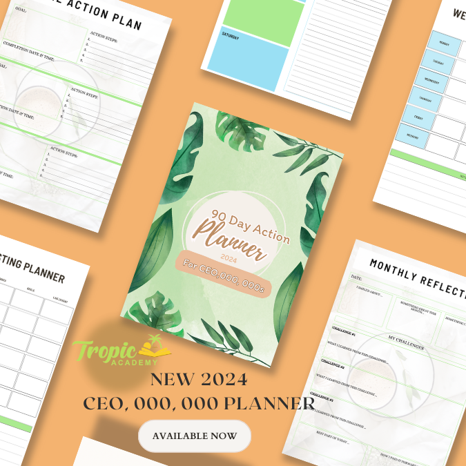 CEO,000,000 Action Planner (Printable/Digital PDF)