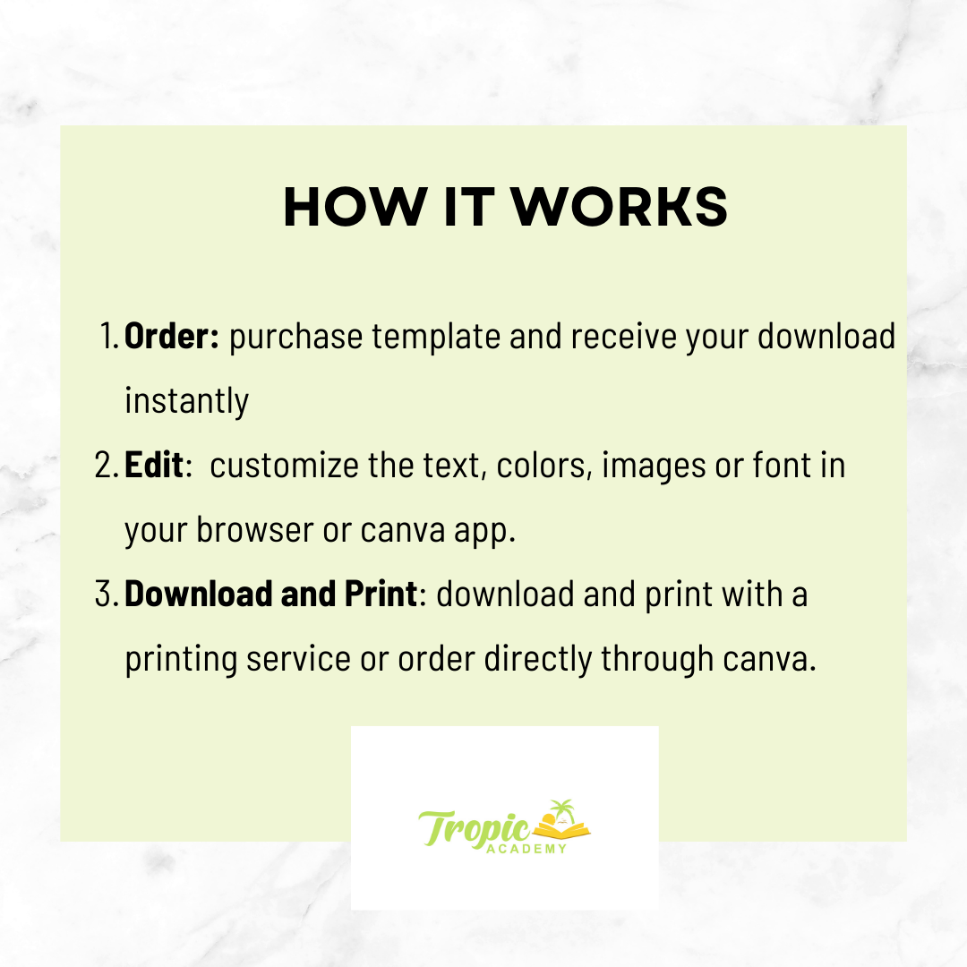 Business Card Template- Tropical