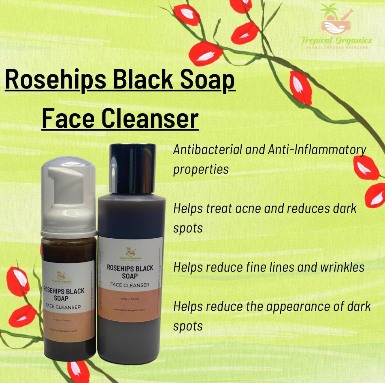 Rosehips African Black (Acne-Prone, Oily & Breakouts) Face Cleanser