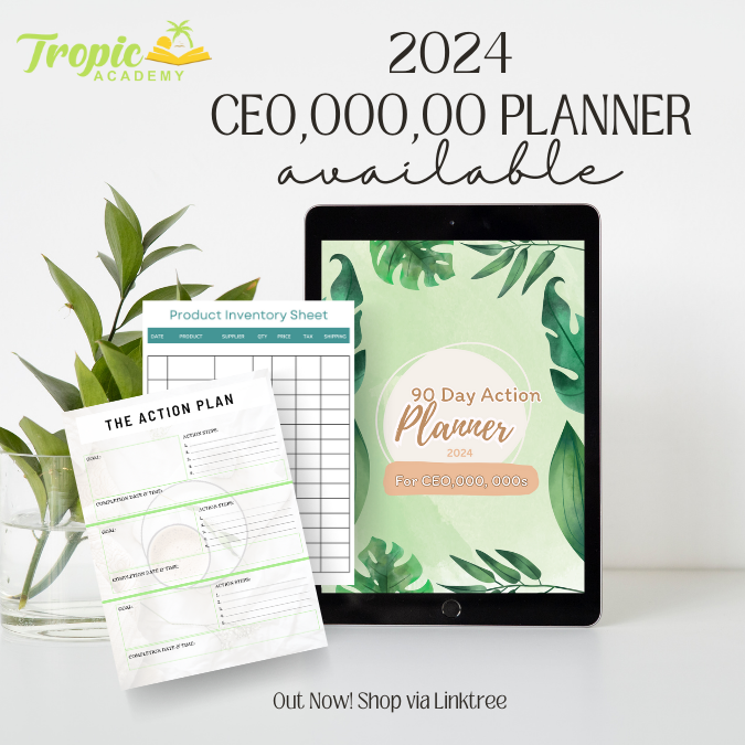 CEO,000,000 Action Planner (Printable/Digital PDF)