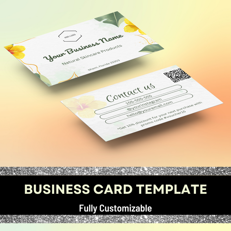 Business Card Template- Tropical