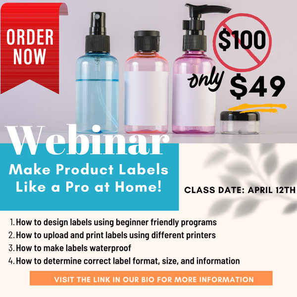 New Class: Make Product Labels Like a Pro at Home!