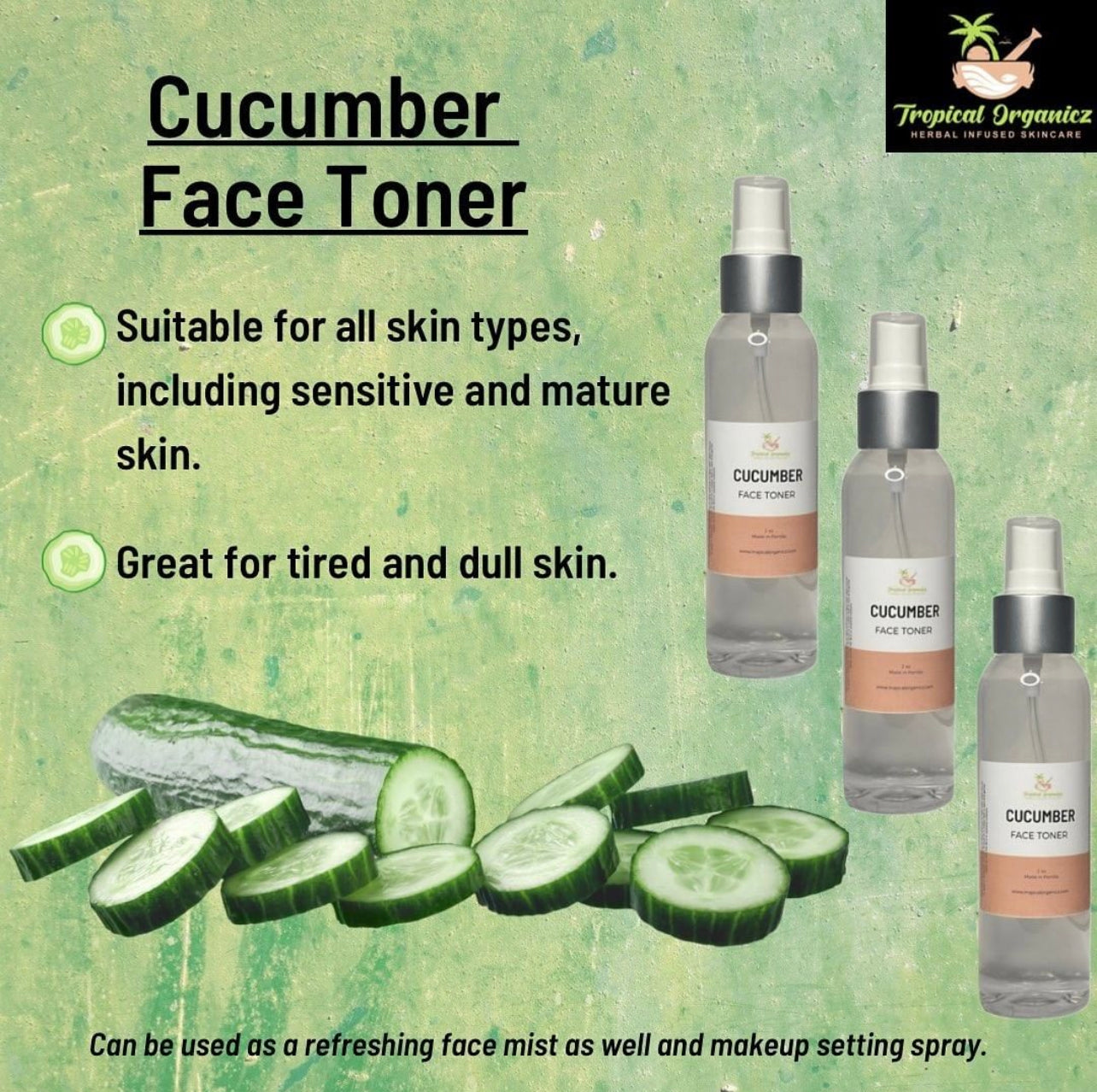 Cucumber (Dry to Normal) Face Toner & Refresher Mist